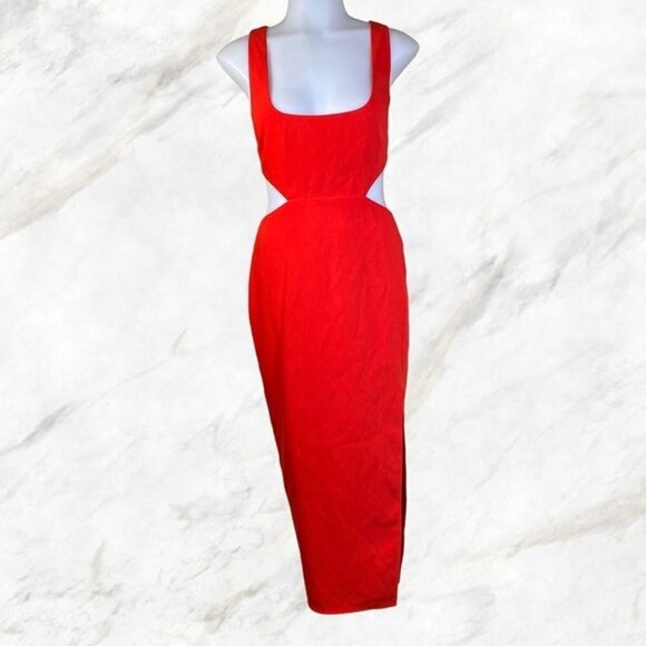 Lovers and Friends Titus Midi Dress - Red - Picture 2 of 12